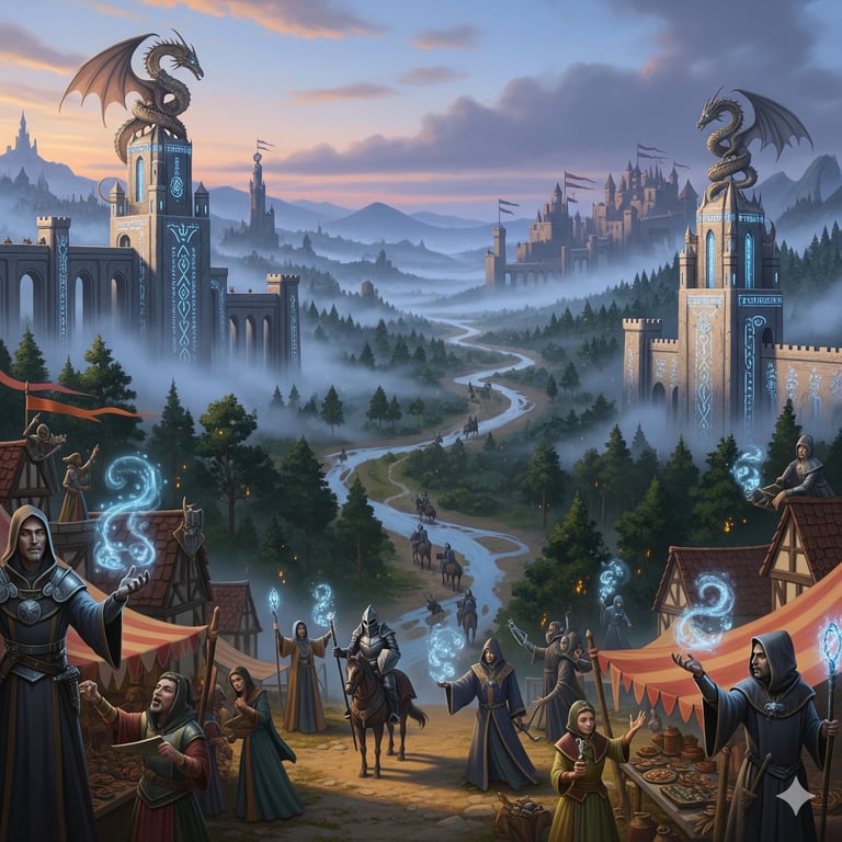 Cover art for Life in Osalon , a fantasy scenario on AI Dungeon