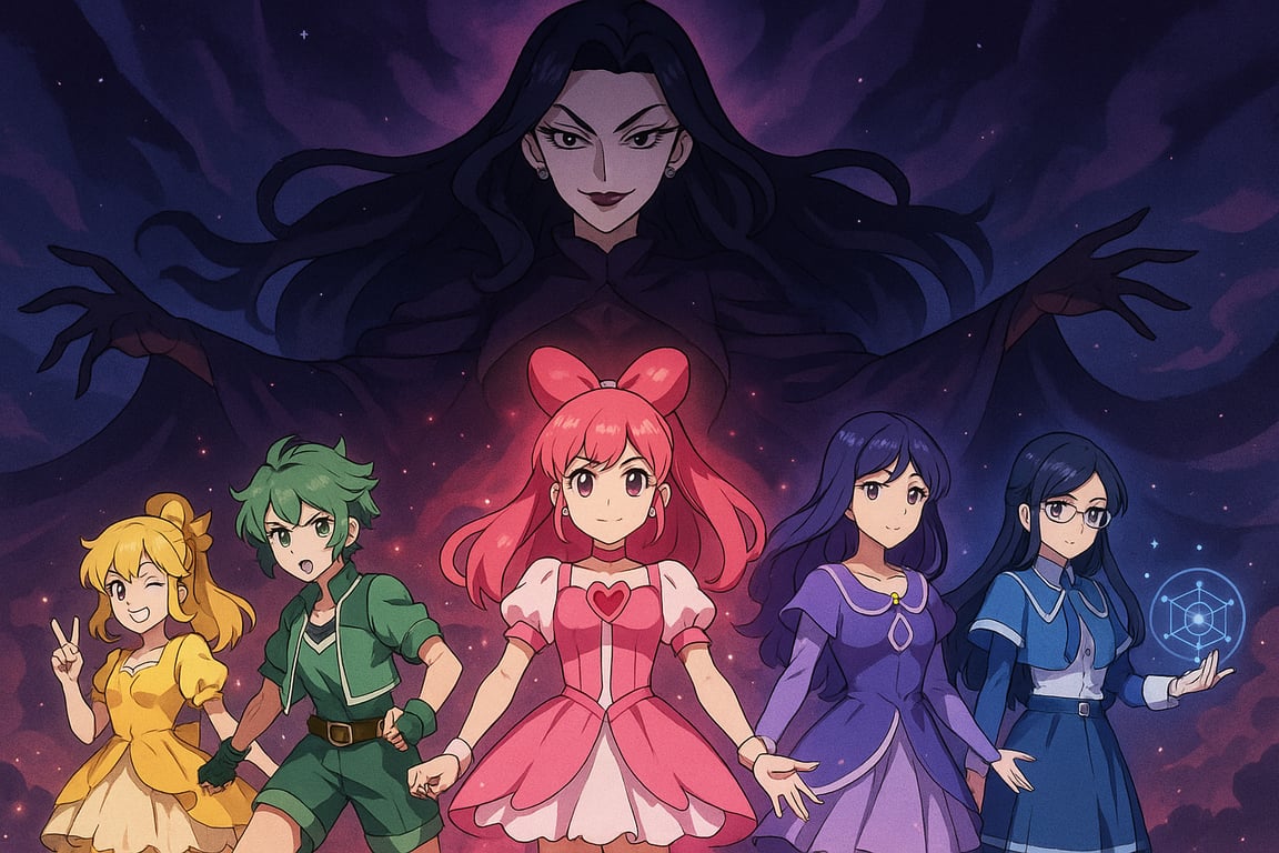 Cover art for Magical Girl Corruption, a corruption scenario on AI Dungeon