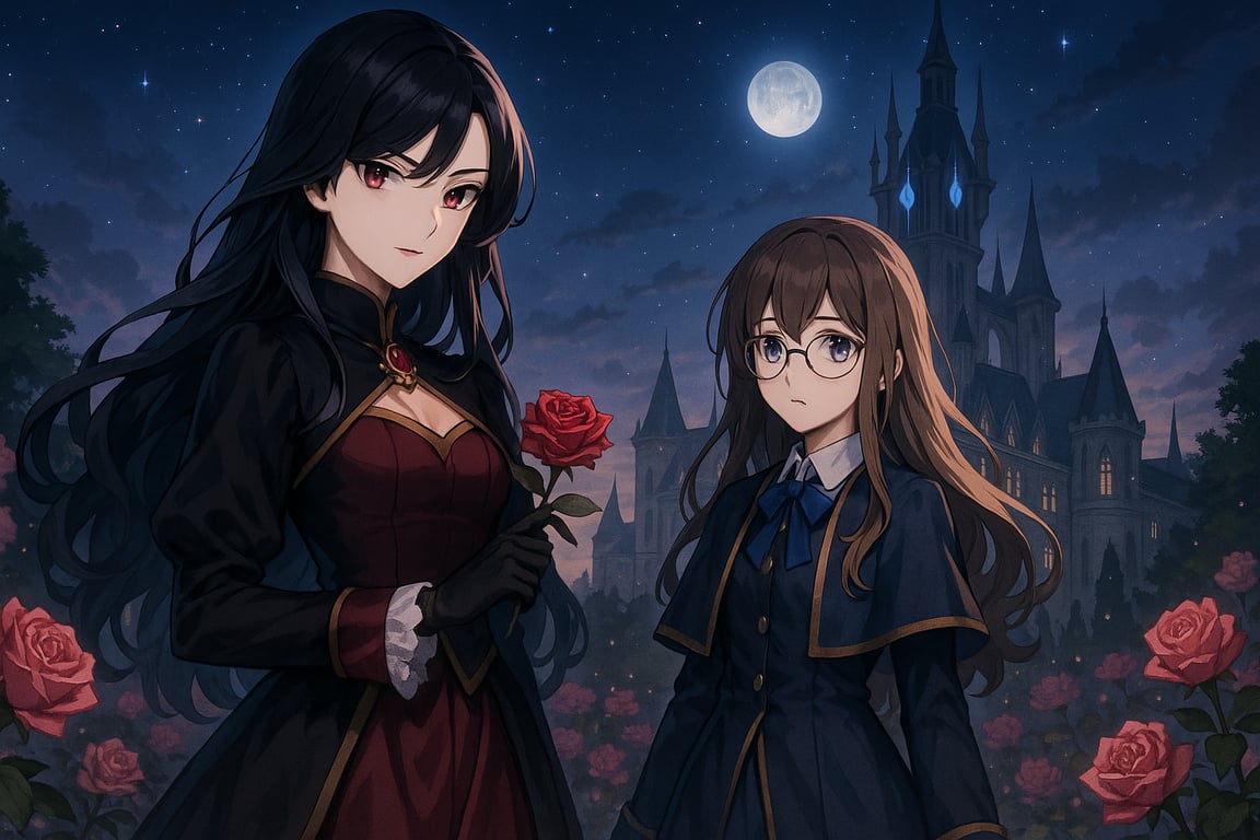 Cover art for Revalia: Bloom of the False Rose (A Villainess corruption Story), a villainess scenario on AI Dungeon