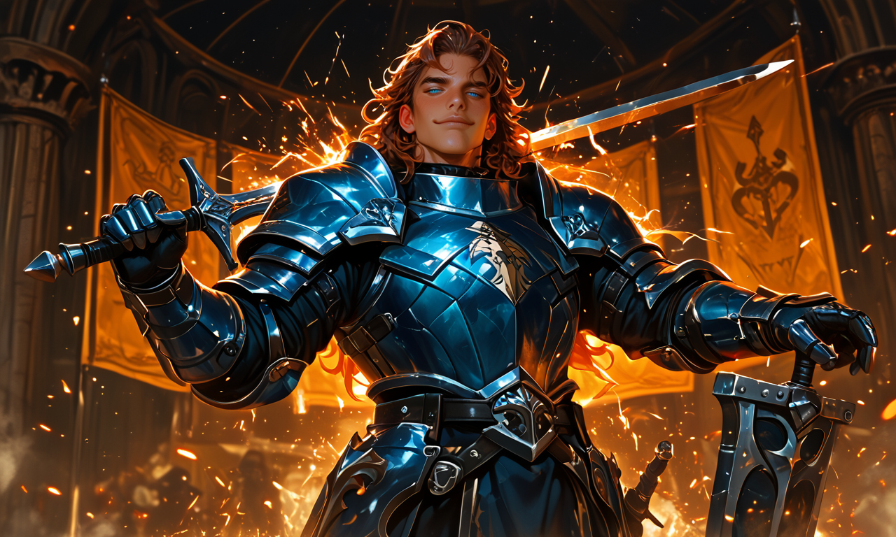 Cover art for Blades Between Us, a magikbitch scenario on AI Dungeon