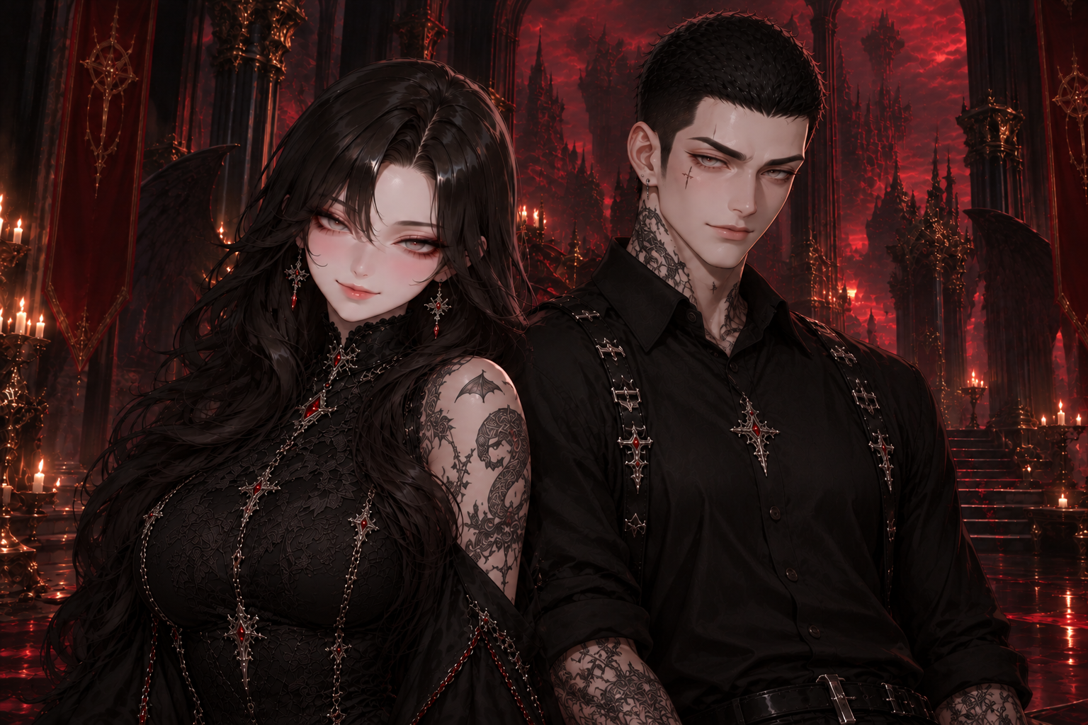 Cover art for An Heir for Satan's Spawn, a magikbitch scenario on AI Dungeon