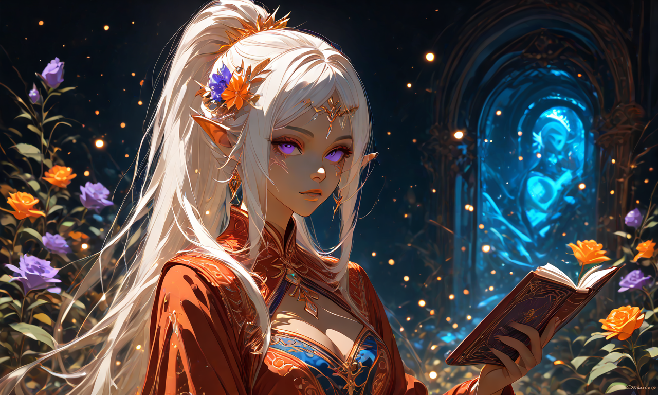 Cover art for 𝓣𝗵𝗲 𝗛𝗶𝗱𝗱𝗲𝗻 𝗔𝗺𝗲𝘁𝗵𝘆𝘀𝘁, a magikbitch scenario on AI Dungeon