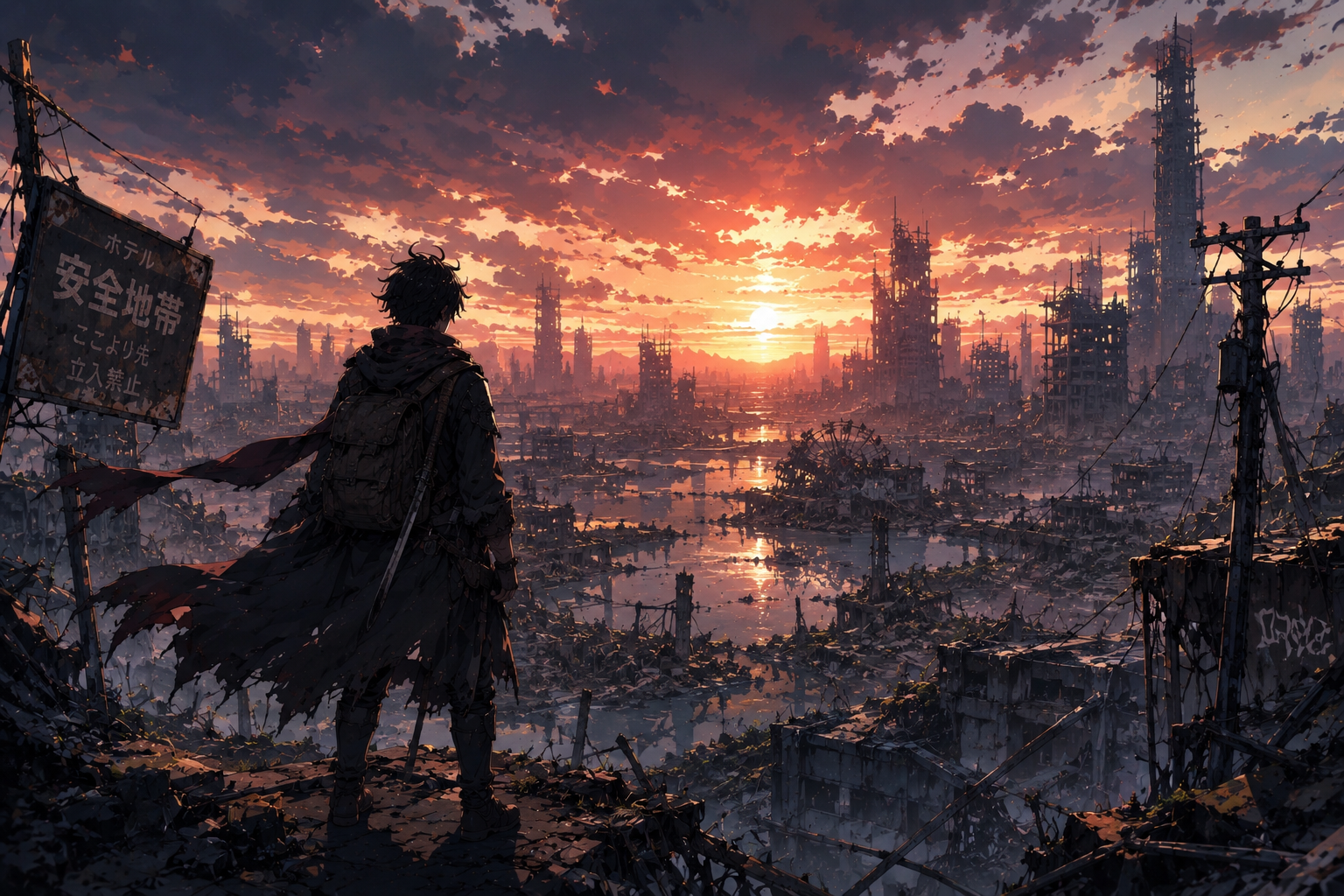 Cover art for Free Form World: Post Apocalyptic America, a nuclear scenario on AI Dungeon