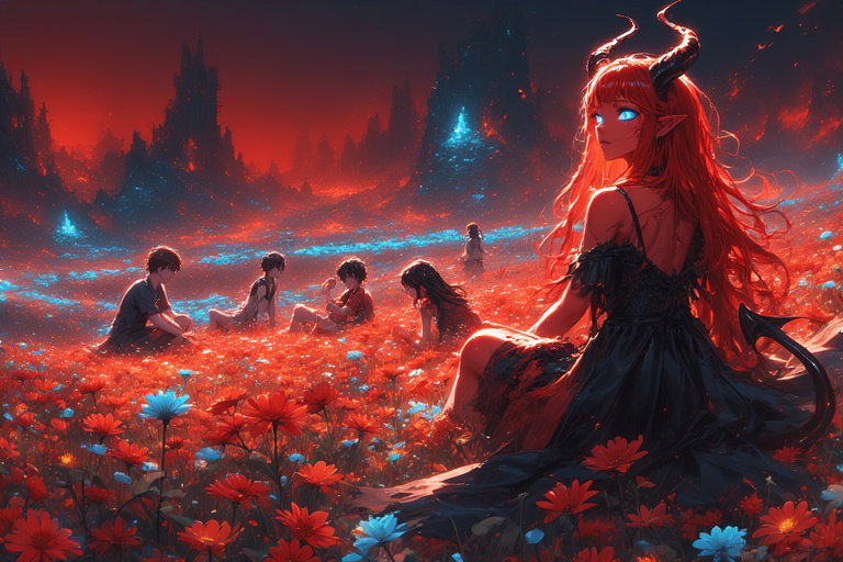 Cover art for Better Devils, a transformation scenario on AI Dungeon