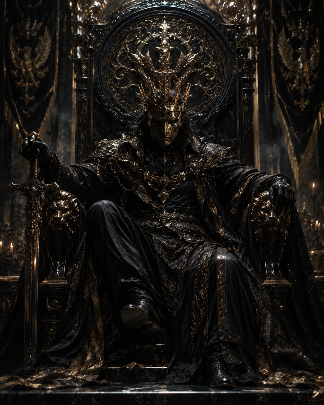 Cover art for King of the Dark on AI Dungeon