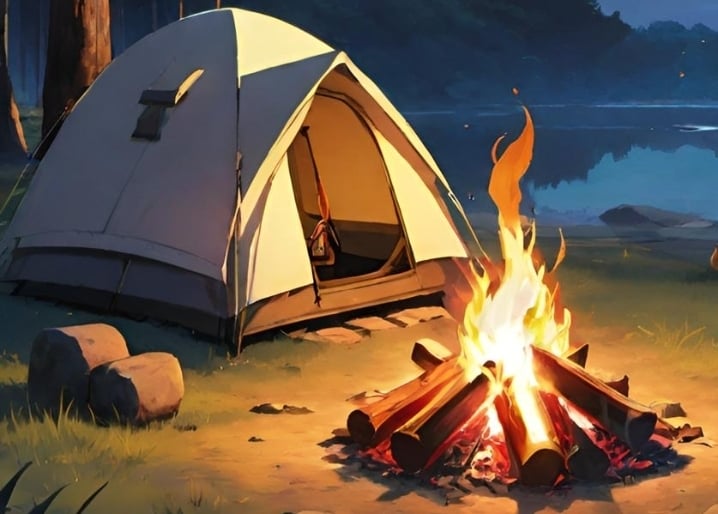 Cover art for I Woke Up At Monster Camp?!, a fantasy scenario on AI Dungeon
