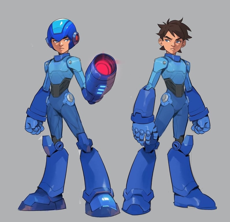 Cover art for Mega Man, a mega man scenario on AI Dungeon