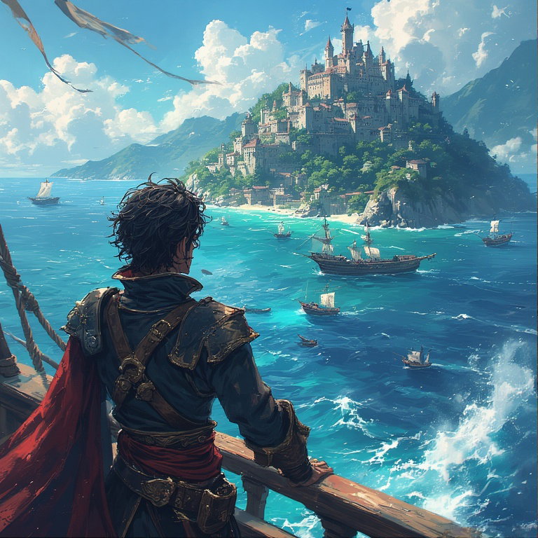 Cover art for La brume maudite, a nautical scenario on AI Dungeon