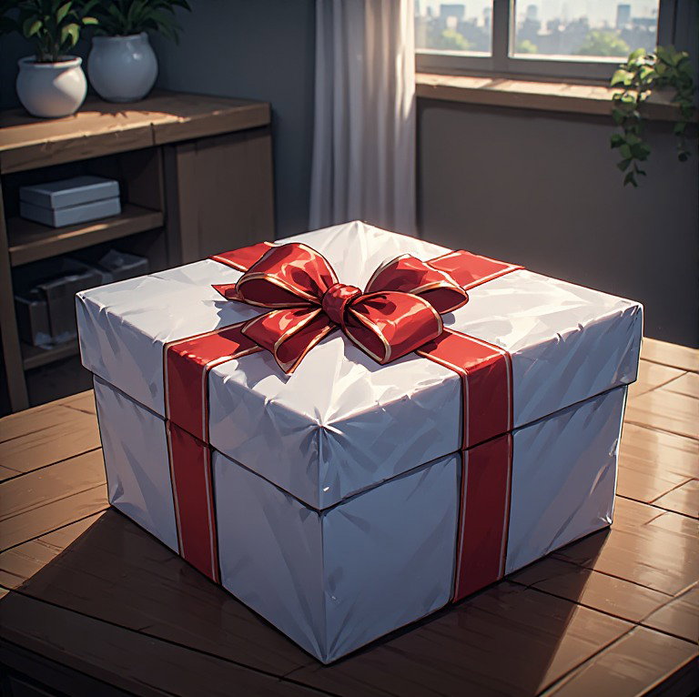 Cover art for The mysterious gift ðŸŽ, a wholesome scenario on AI Dungeon