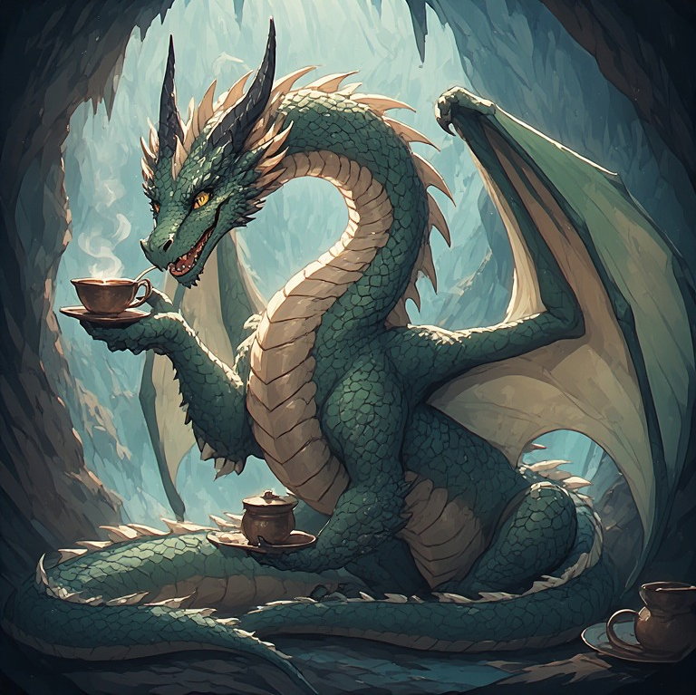 Cover art for The noble dragon 🐉 | I/S 🎭, a wholesome scenario on AI Dungeon