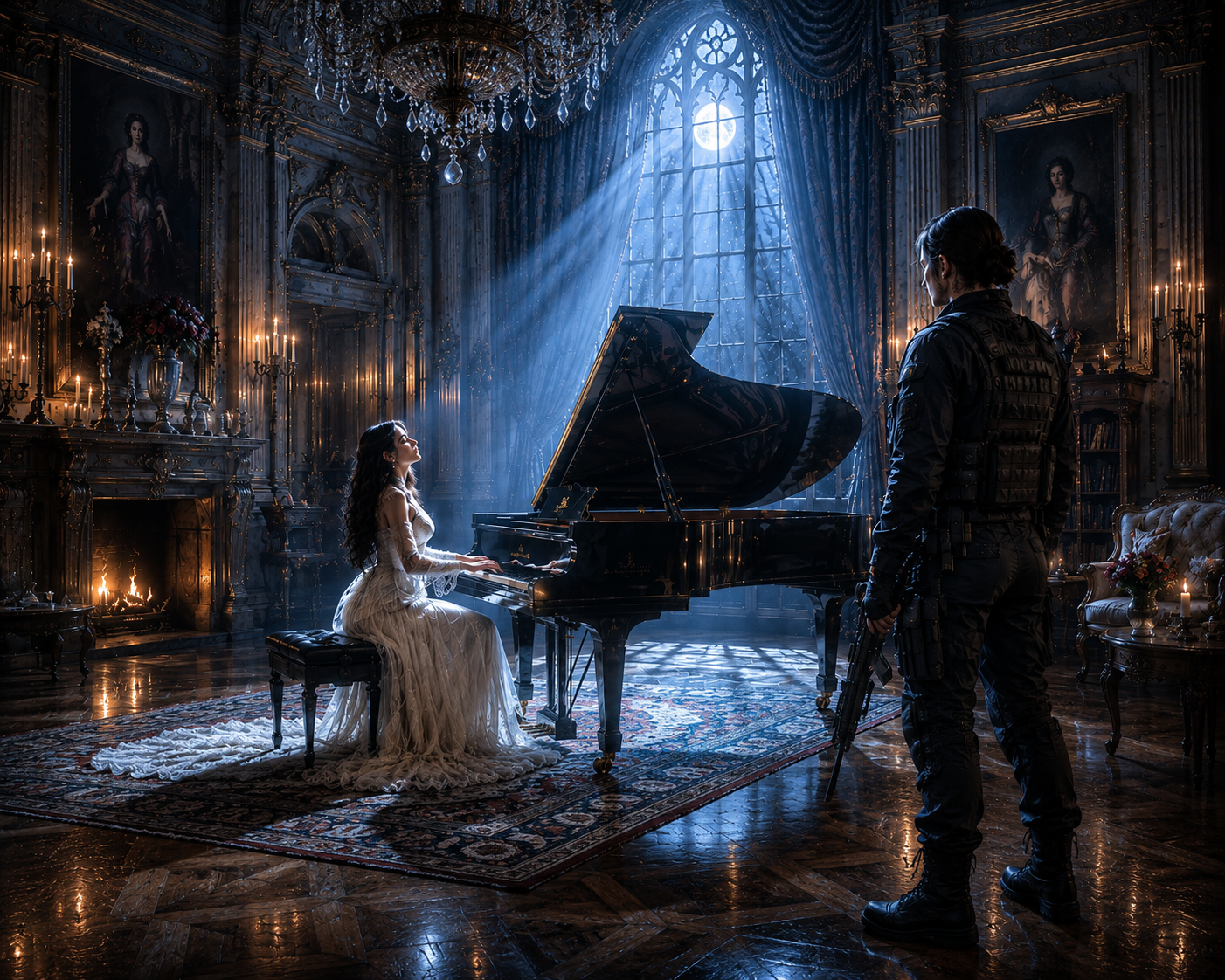 Cover art for Married to a hunter, a fantasy scenario on AI Dungeon