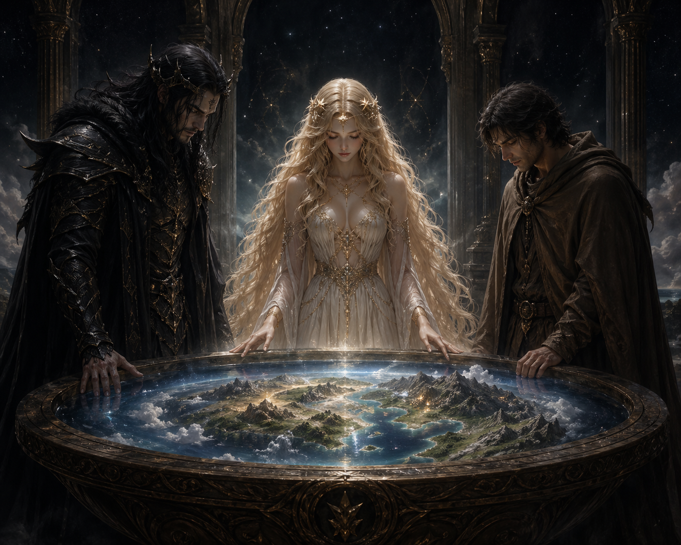 Cover art for Gods above, a god scenario on AI Dungeon
