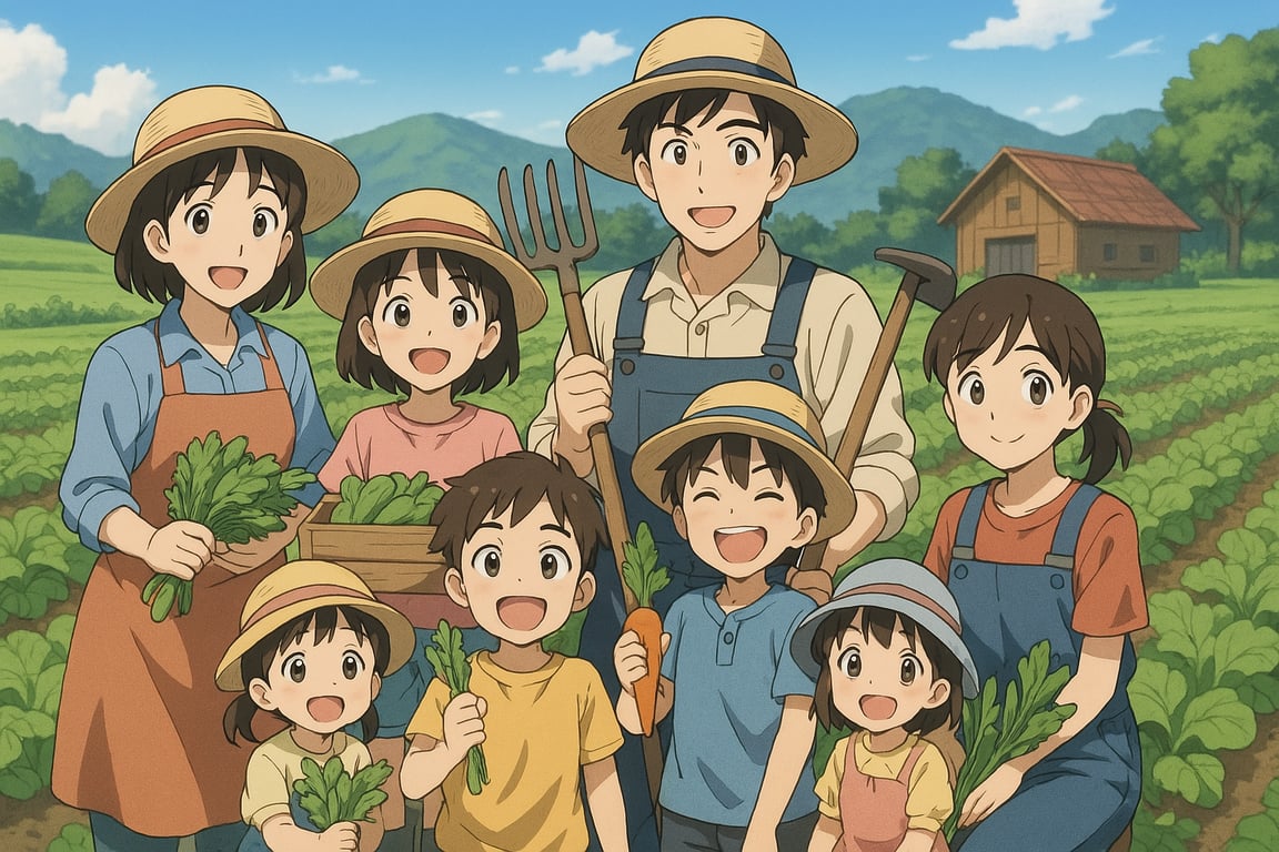Cover art for Farm family , a family scenario on AI Dungeon