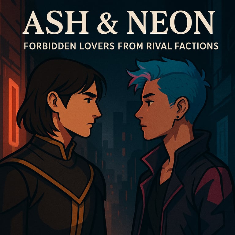 Cover art for Ash & Neon, a romance scenario on AI Dungeon