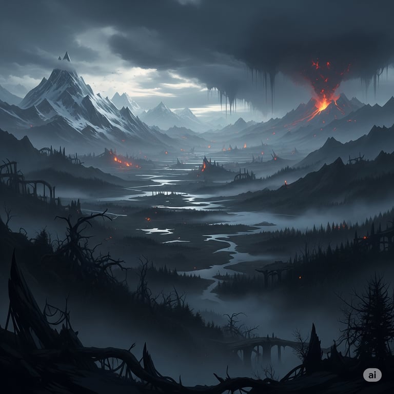 Cover art for Midgard's End, a magic scenario on AI Dungeon
