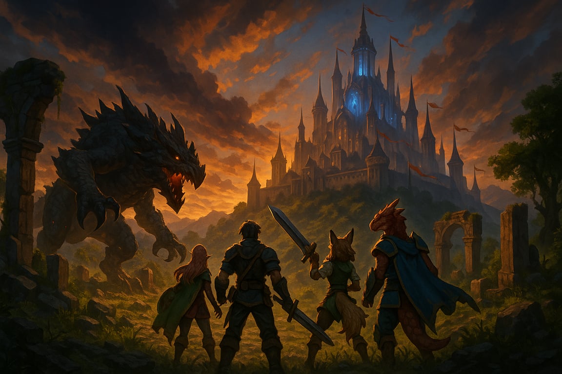 Cover art for Don't Be a Hero!, a dark scenario on AI Dungeon