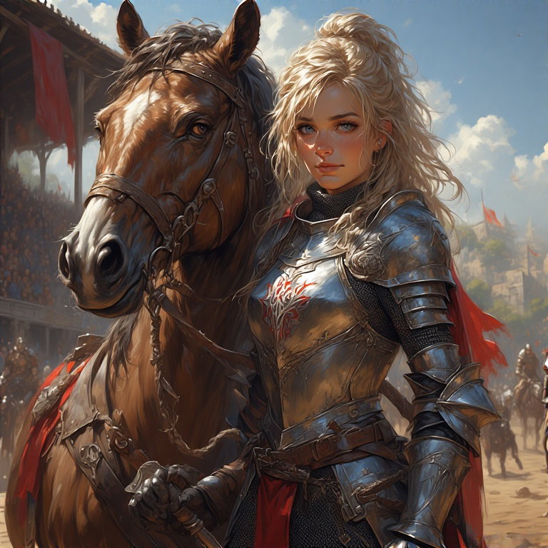Cover art for 🏰 Caerwych Tournament, a tournament scenario on AI Dungeon