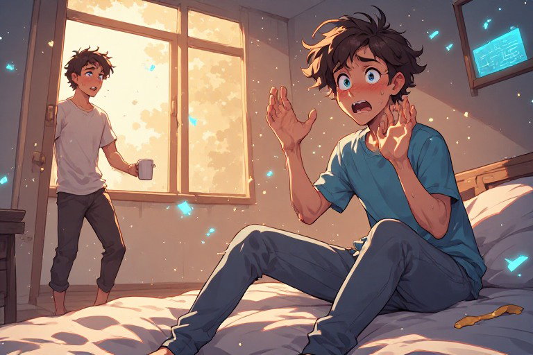 Cover art for 🚨Oops, You’re a Guy Now! 🎭 (IS), a romance scenario on AI Dungeon