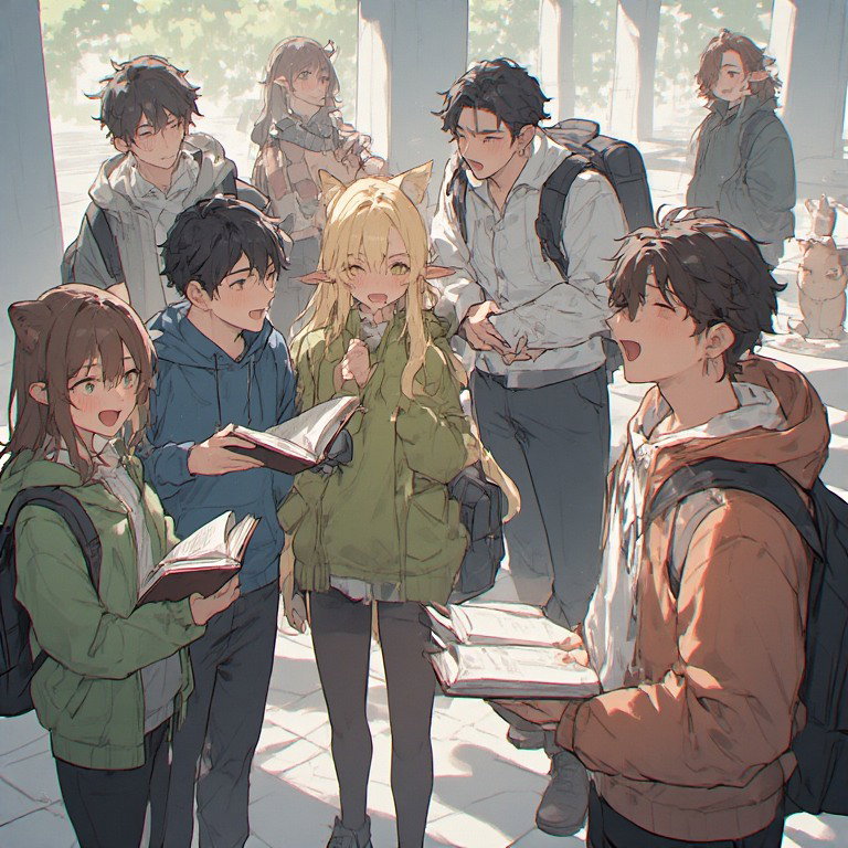 Cover art for Demi-college life REWORKED🎠(IS), a romance scenario on AI Dungeon