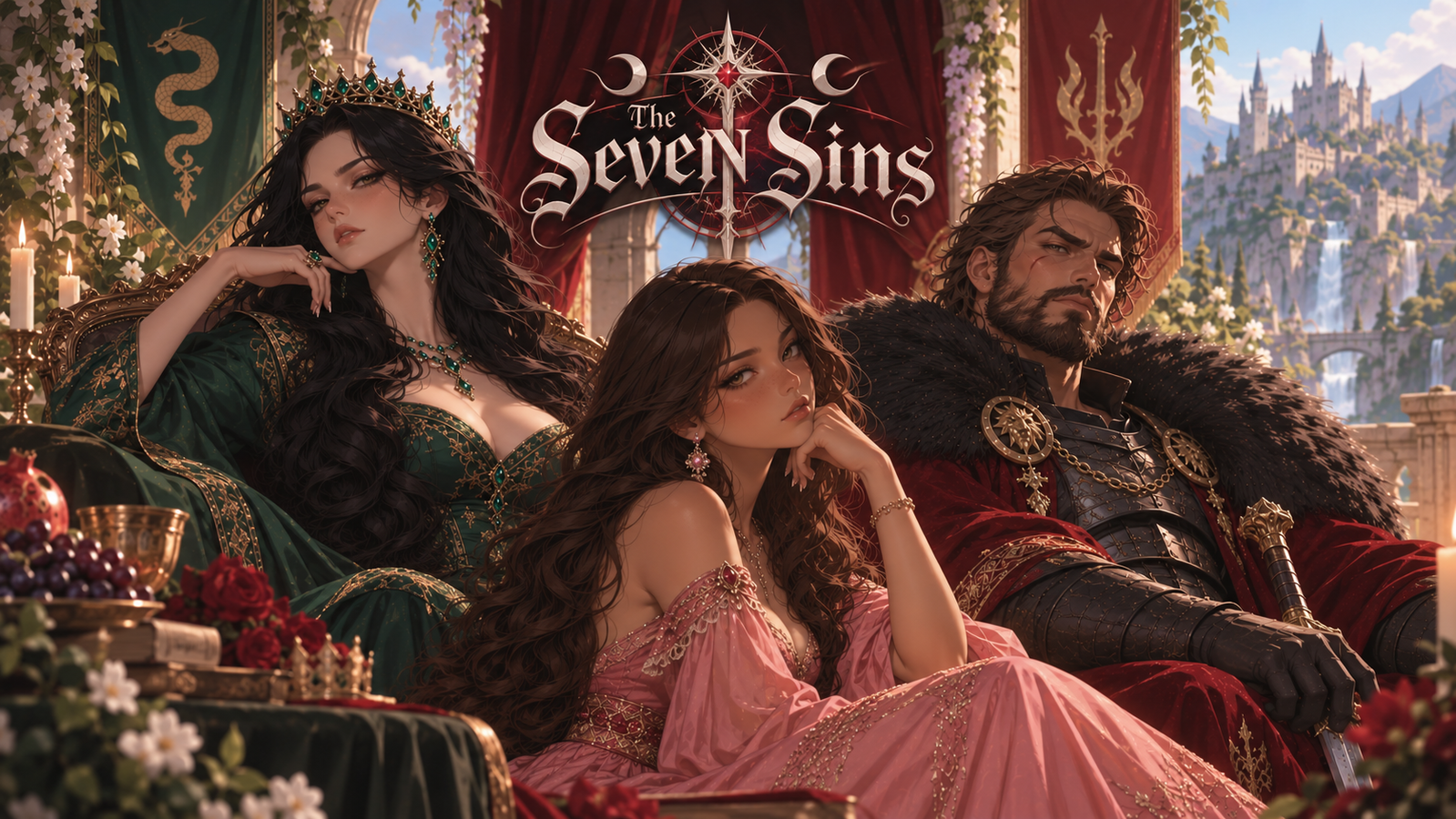Cover art for The Seven Sins, a birdyrae scenario on AI Dungeon