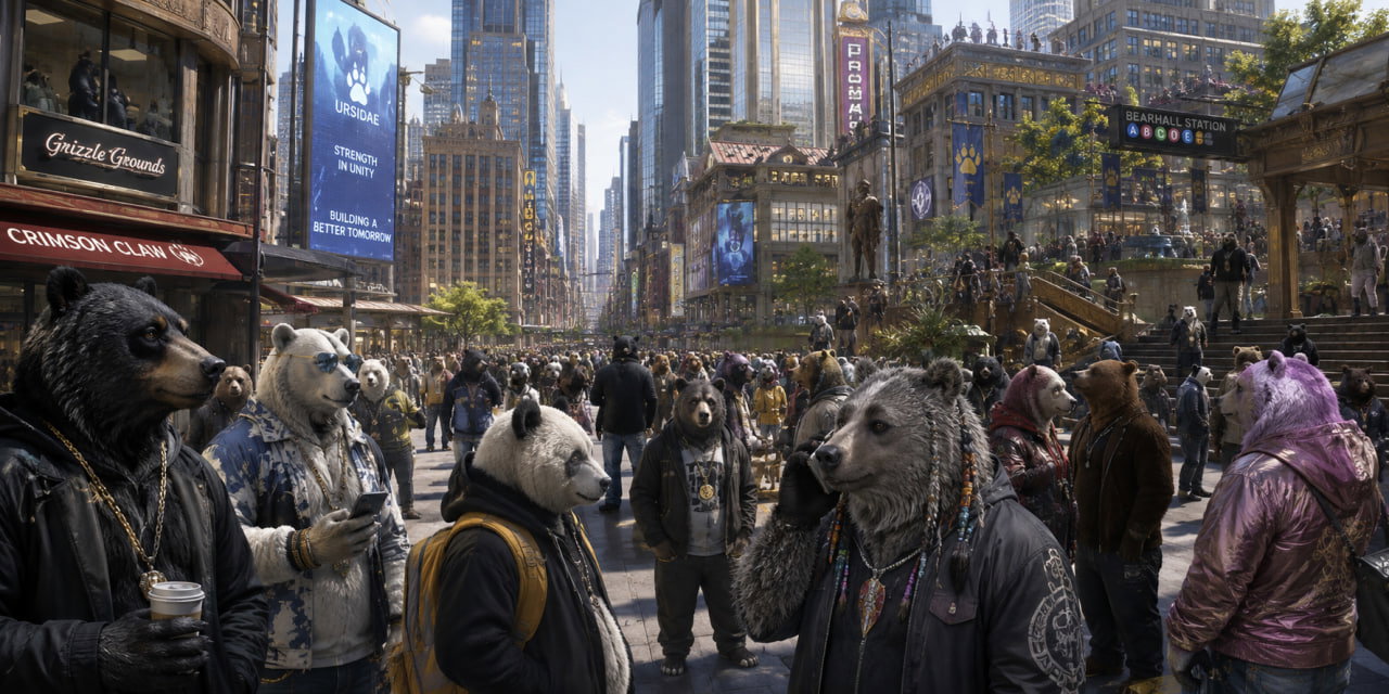 Cover art for A Bears Life, a fantasy scenario on AI Dungeon