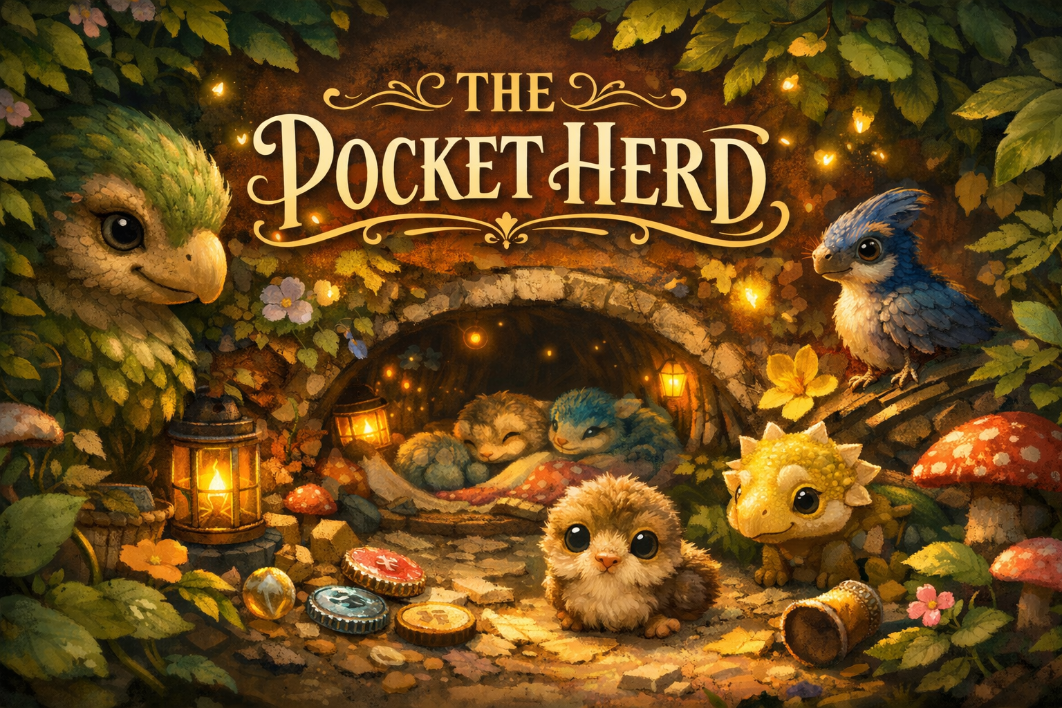 Cover art for The Pocket Herd, a dinosaur scenario on AI Dungeon