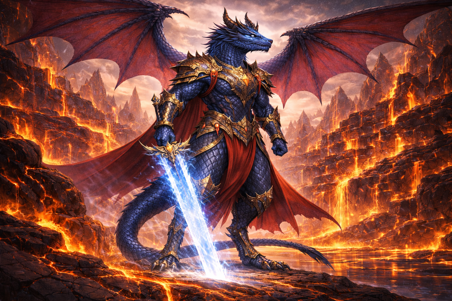 Cover art for Draconian Warden (W/ IS) World of Aurathia 3, an aederia scenario on AI Dungeon