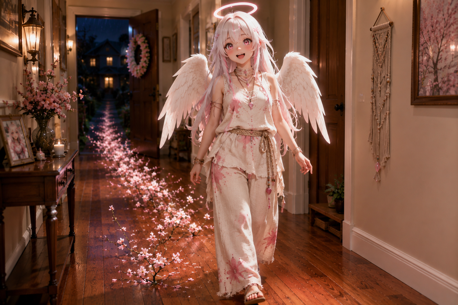 Cover art for Auria the Clumsy Angel, a sweet scenario on AI Dungeon