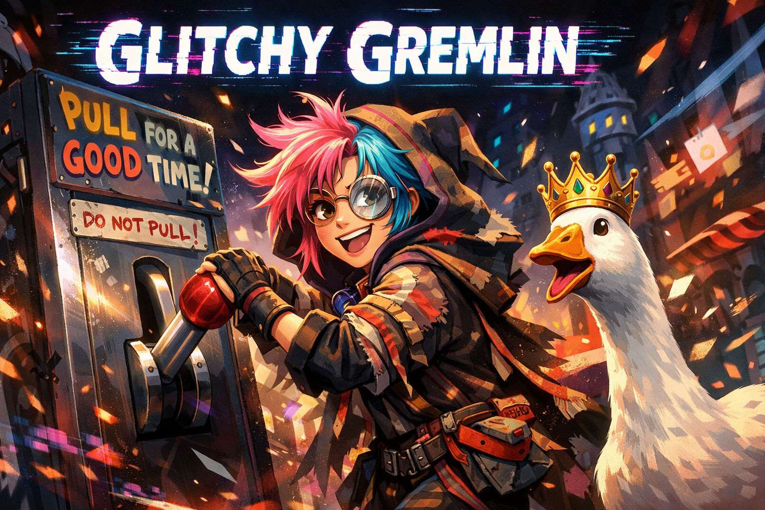 Cover art for Glitchy Gremlin (W/ IS), a chaos scenario on AI Dungeon