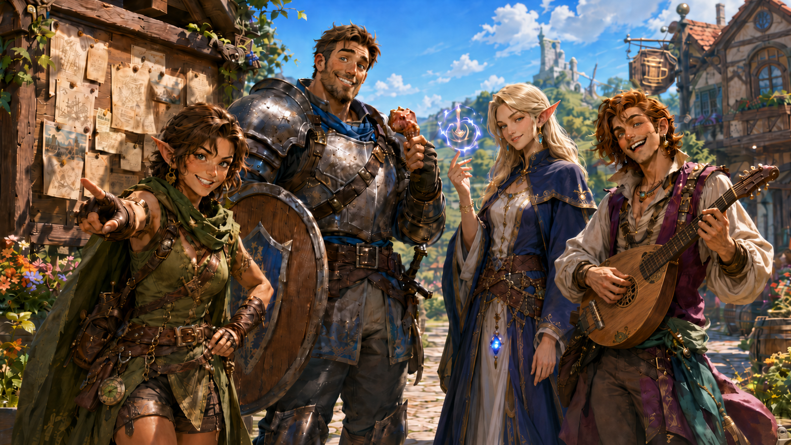 Cover art for Mirthbound Company, a happy scenario on AI Dungeon