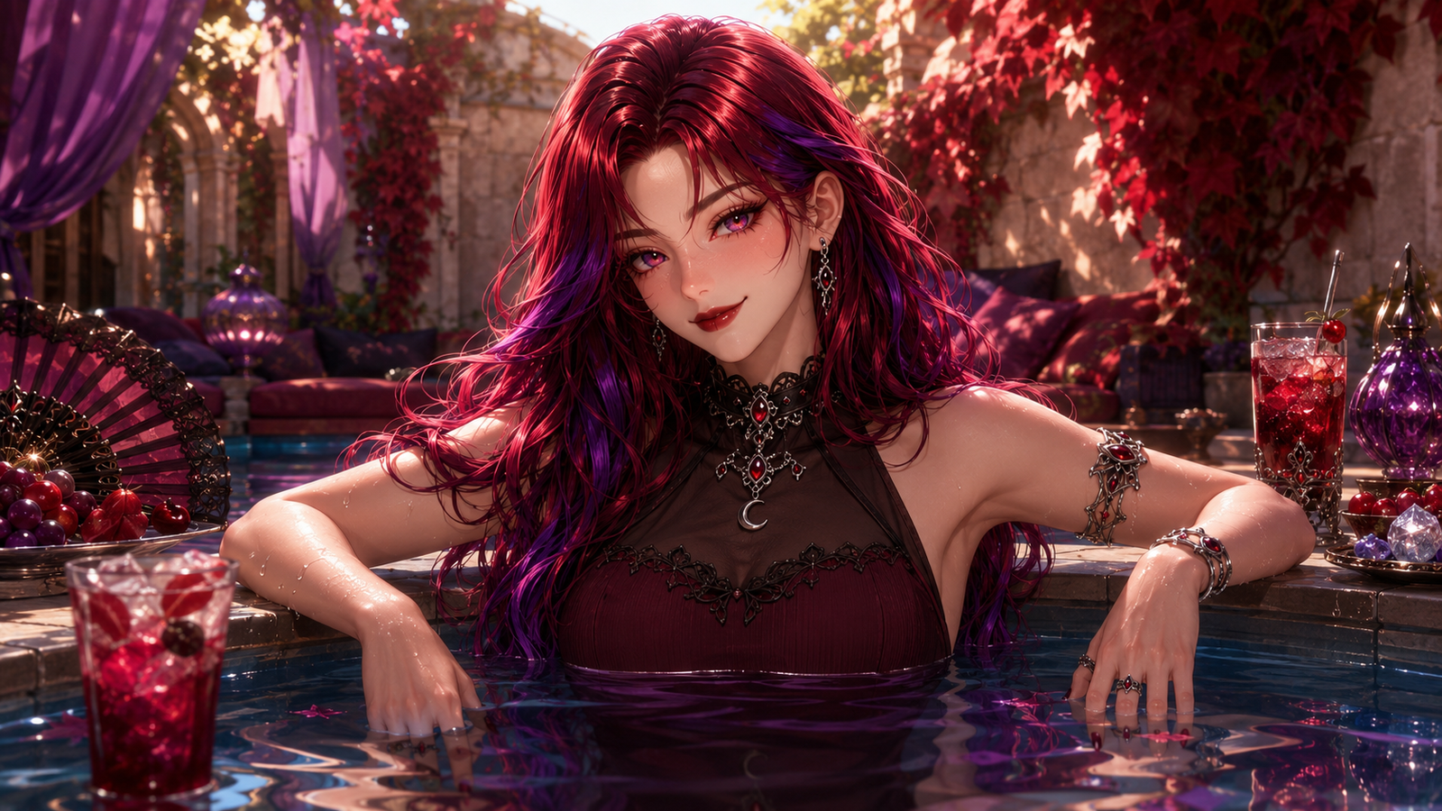 Cover art for Let’s Cool Off, a pool scenario on AI Dungeon