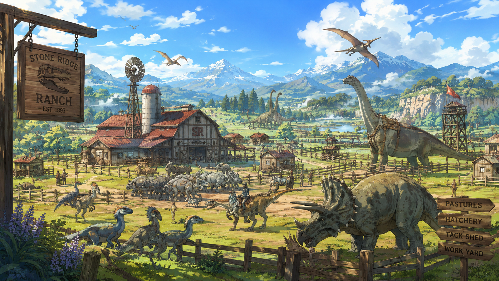 Cover art for Dino Rancher, a dino scenario on AI Dungeon