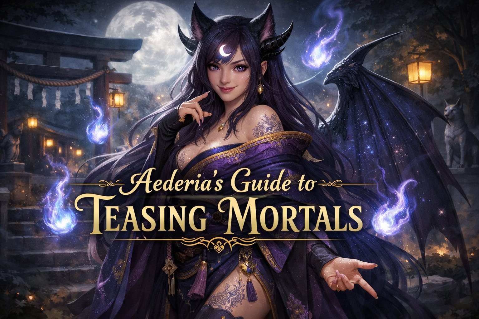 Cover art for Aederia’s Guide to Teasing Mortals (W/ IS), a dragon scenario on AI Dungeon