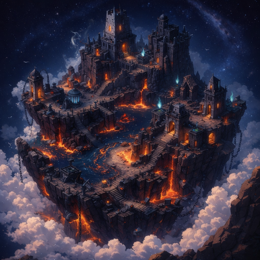 Cover art for Pelagic Zone, a floating island scenario on AI Dungeon