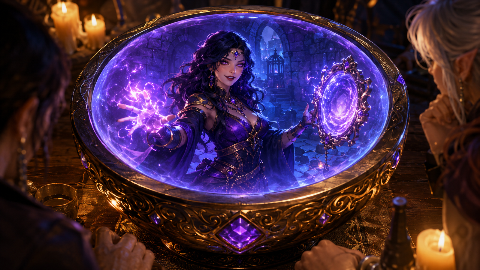 Cover art for The Warlock Is Live, a warlock scenario on AI Dungeon