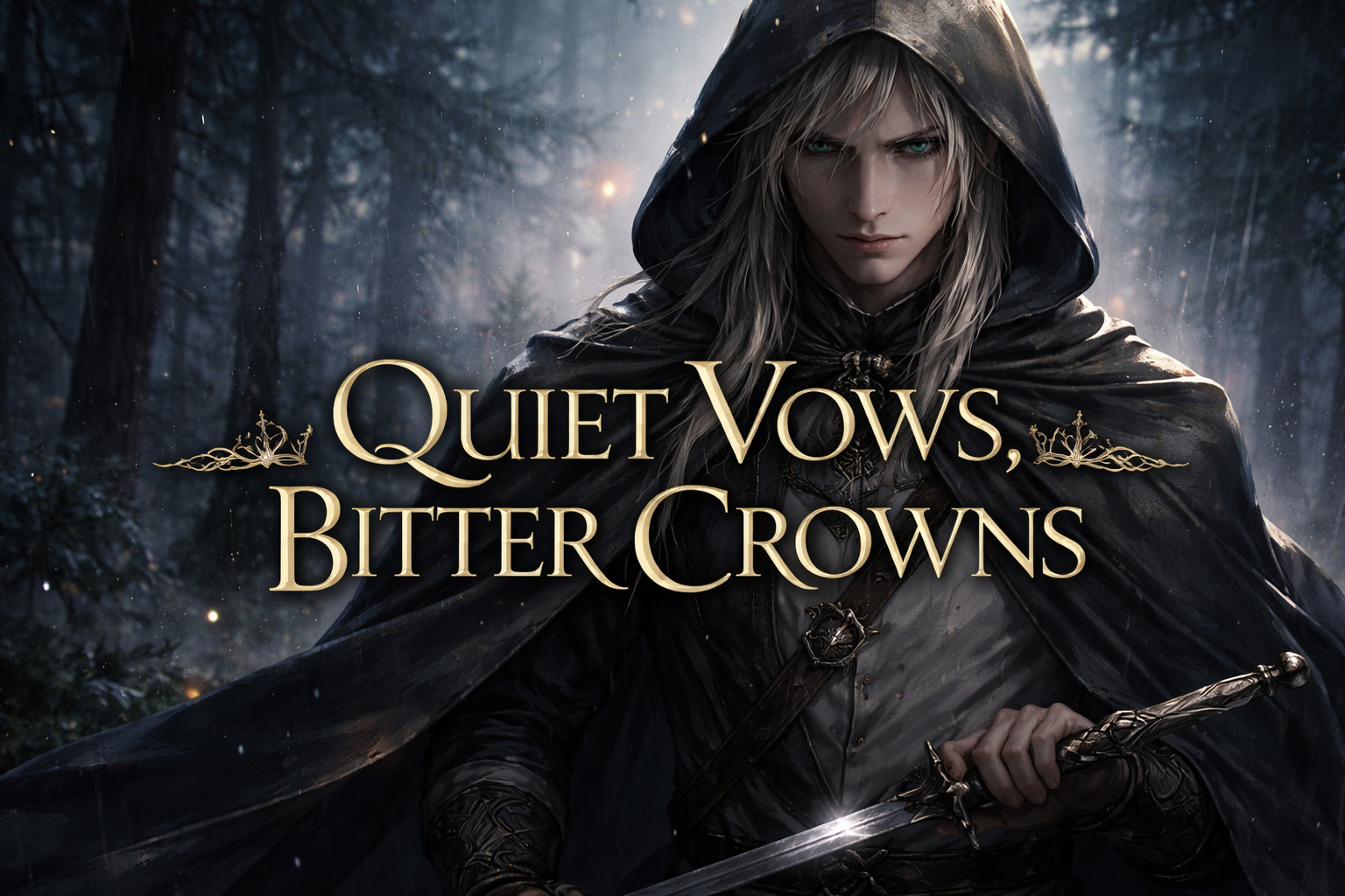 Cover art for Quiet Vows, Bitter Crowns (W/ IS), an elf scenario on AI Dungeon