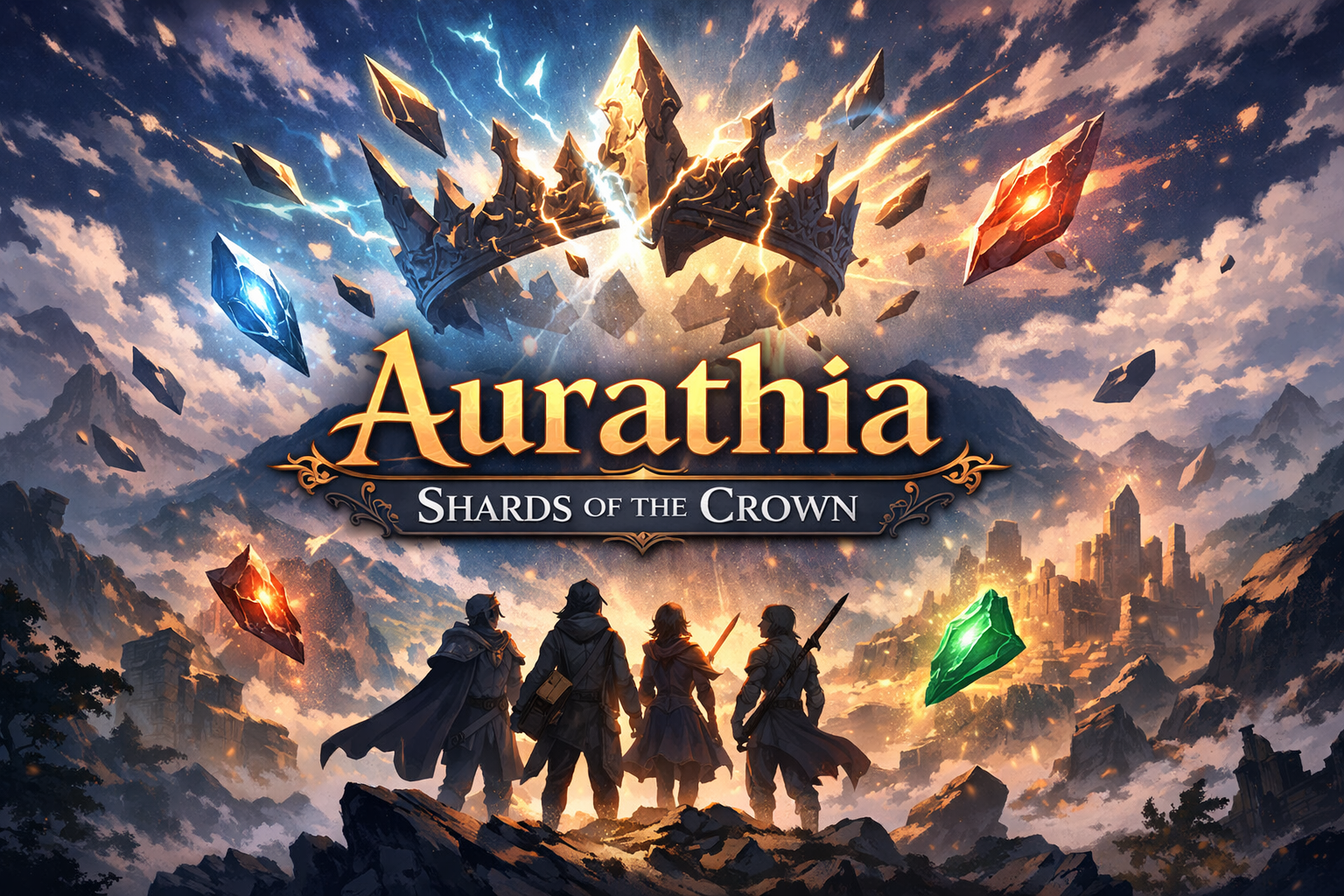 Cover art for Aurathia: Shards of the Crown (Mulitplayer), a multiplayer scenario on AI Dungeon