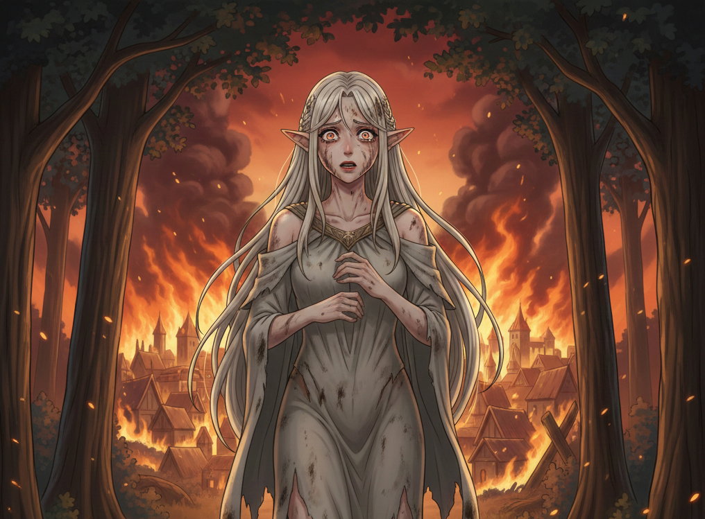 Cover art for Flames of Osterena , a fantasy scenario on AI Dungeon