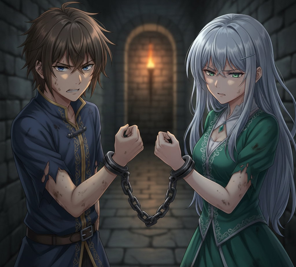 Cover art for Chains of Fate, a fantasy scenario on AI Dungeon