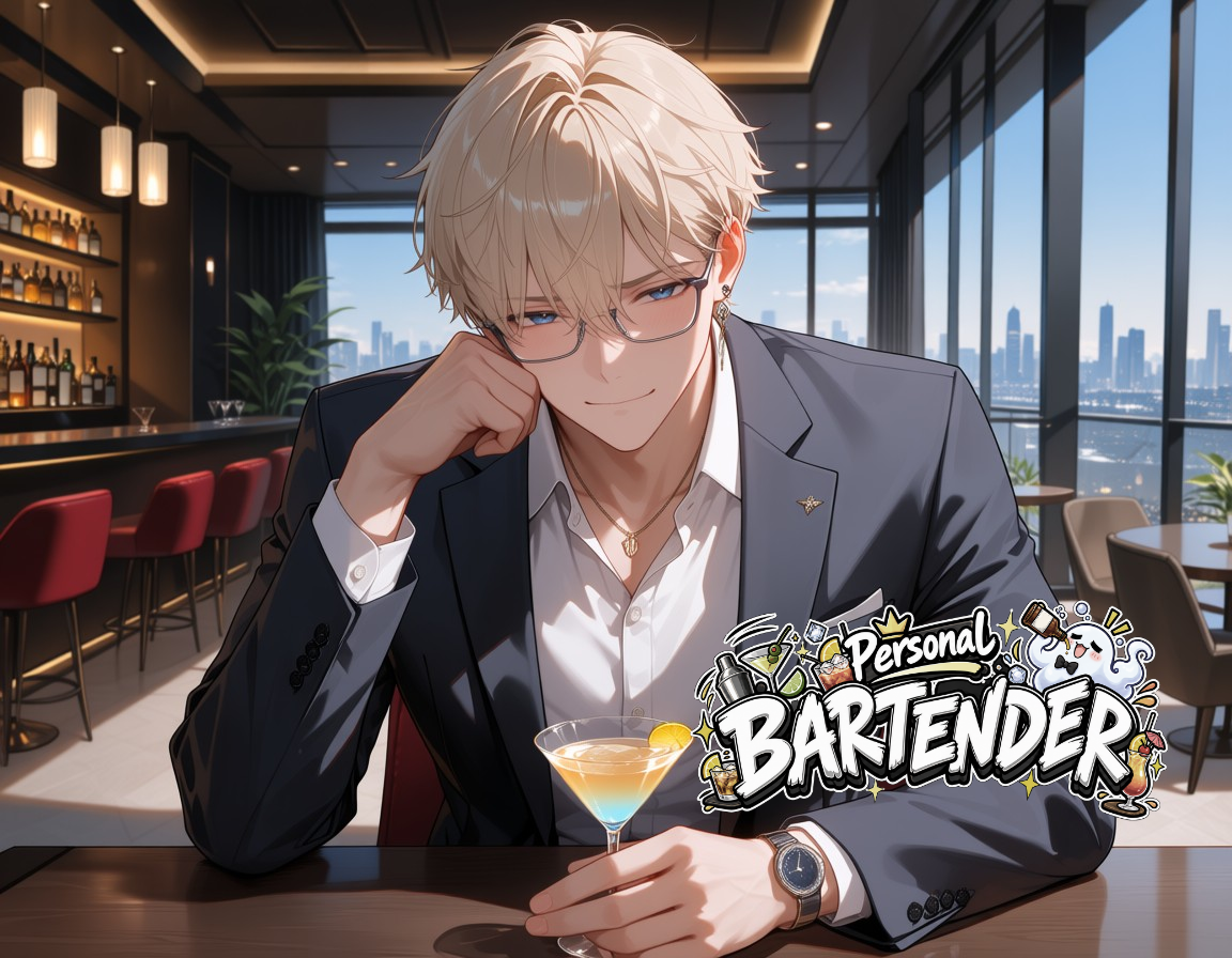 Cover art for His Personal Bartender, a slice of life scenario on AI Dungeon