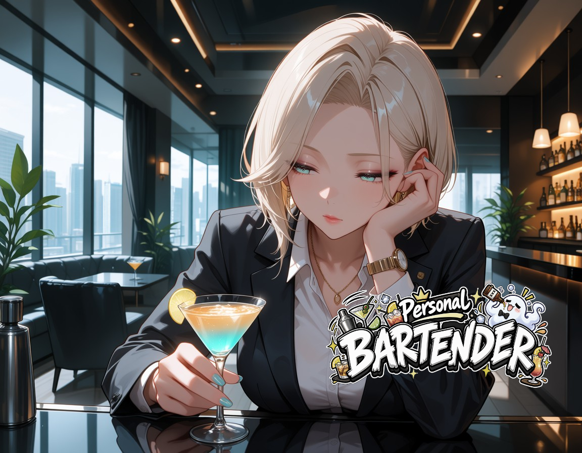 Cover art for Her Personal Bartender, a slice of life scenario on AI Dungeon