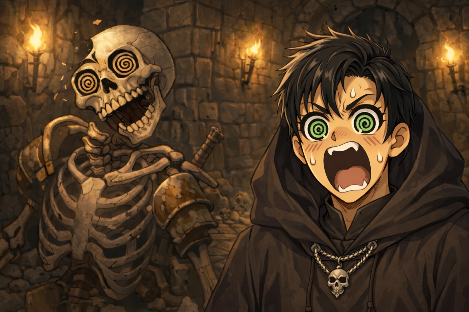 Cover art for Mistakes Were Made (Necromancer Edition), a fantasy scenario on AI Dungeon