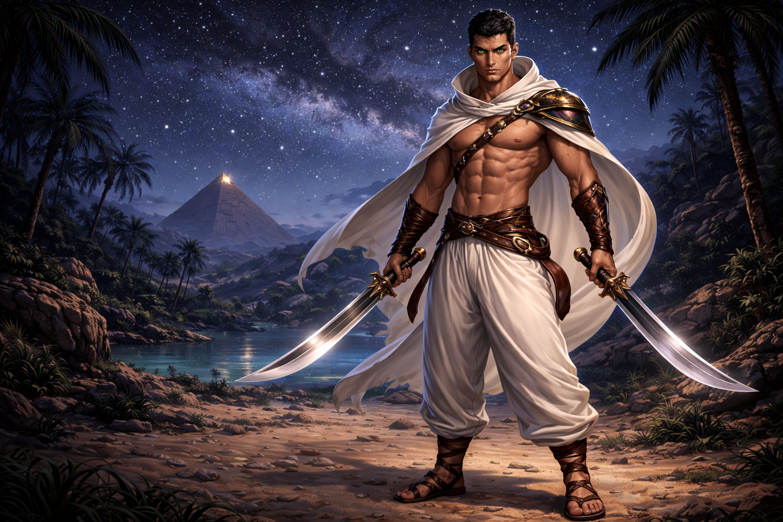 Cover art for Beyond the Dunes, an oasis scenario on AI Dungeon