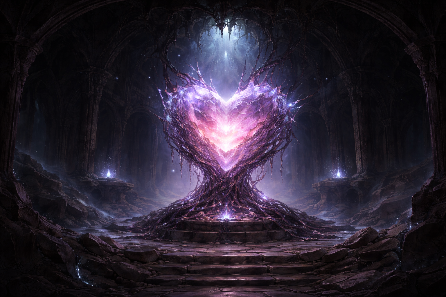 Cover art for 🎭 The Dungeon's Heart, a dungeon scenario on AI Dungeon