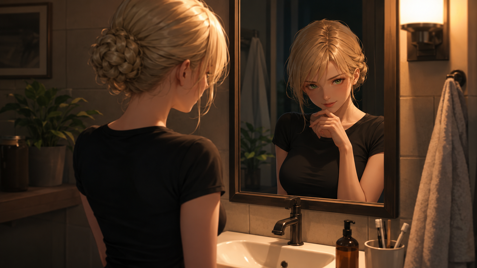 Cover art for Someone Else in Her Smile (ðŸŽ), an innerself scenario on AI Dungeon