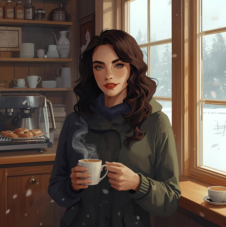 Cover art for Northern Lights Coffee Roasters, an auto cards scenario on AI Dungeon