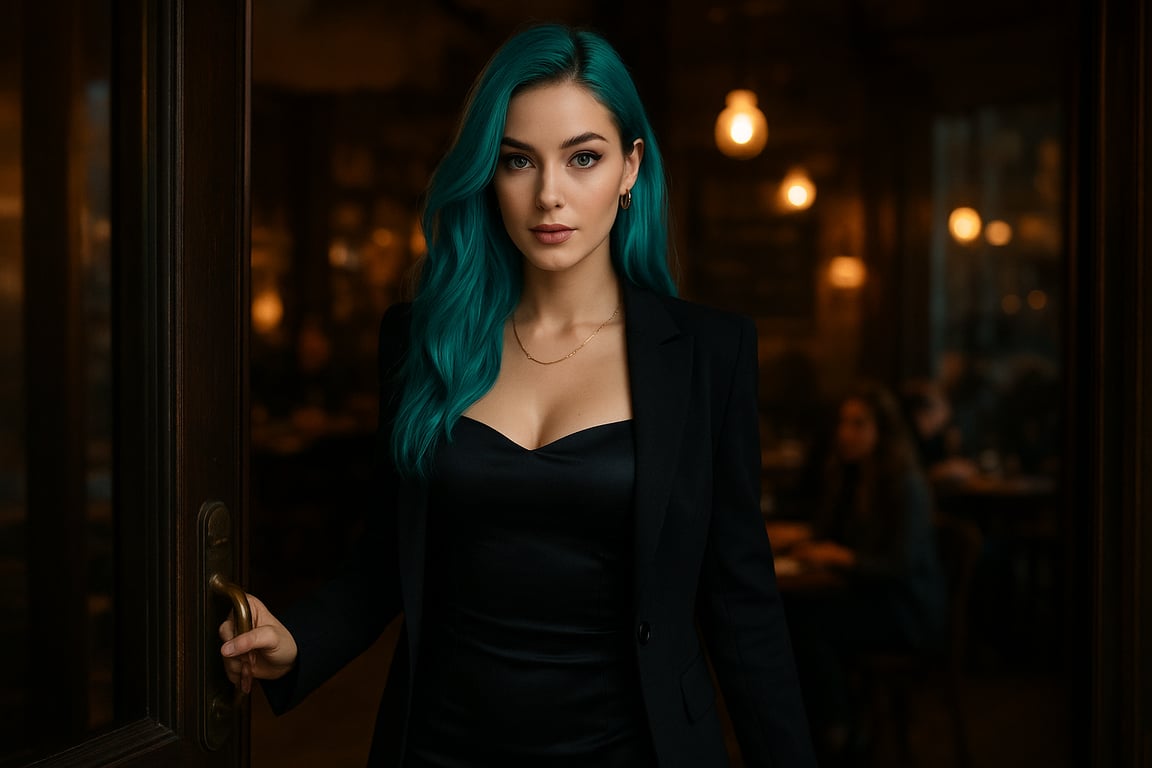 Cover art for When She Walked In, a drama scenario on AI Dungeon