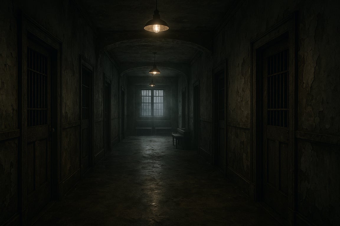 Cover art for The Ashwood Sanatorium, a sanatorium scenario on AI Dungeon