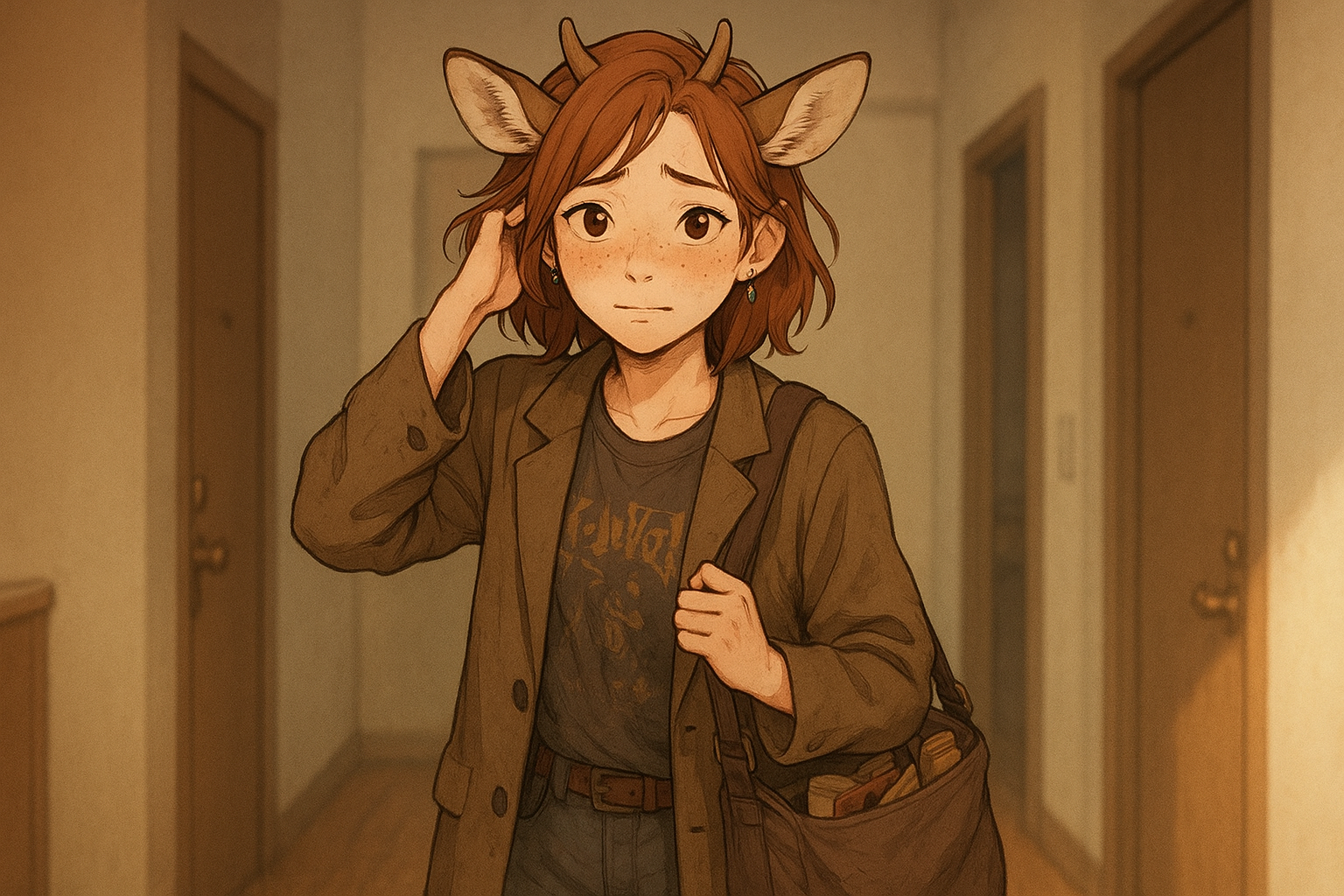 Cover art for The New Deer Next Door, an auto cards scenario on AI Dungeon