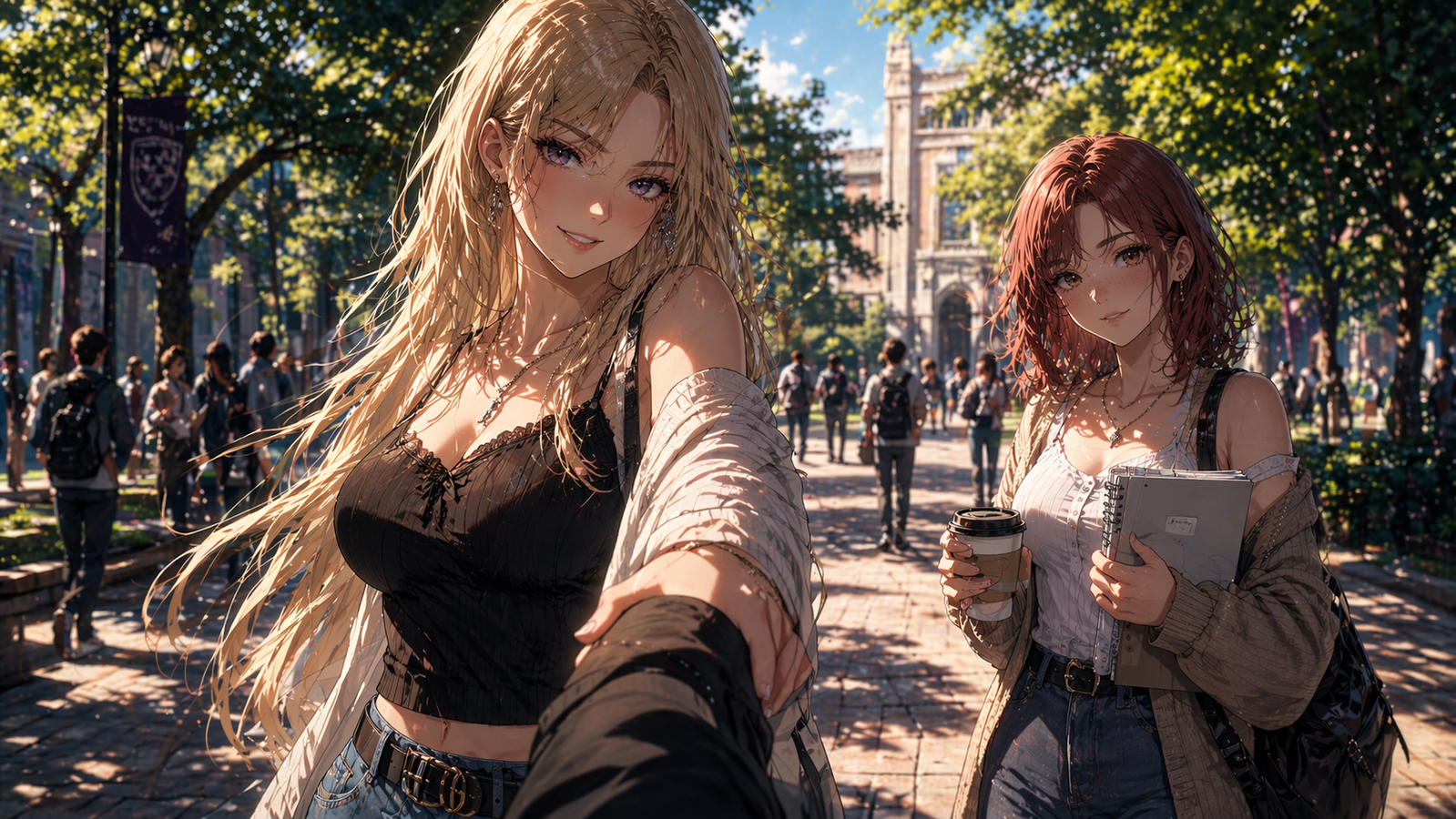 Cover art for The Fake Girlfriend (ðŸŽ), an innerself scenario on AI Dungeon